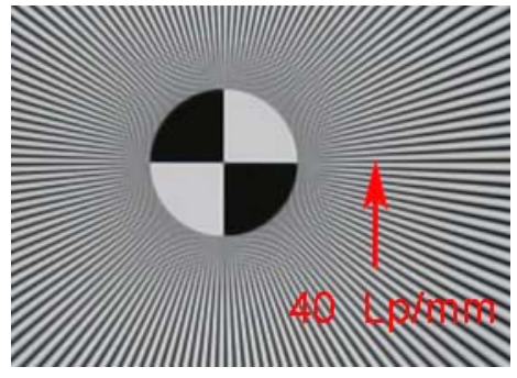 西門(mén)子星分辨率測(cè)試卡空間頻率